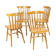 Ensemble de 4 chaises à manger en chêne, Tchécoslovaquie années 1960