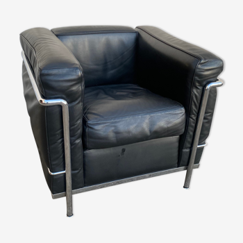 Fauteuil Le Corbusier LC2 cuir noir