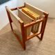 Vintage wooden magazine rack
