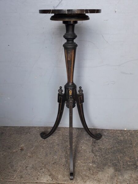 Napoleon III wooden and marble column saddles xiXem