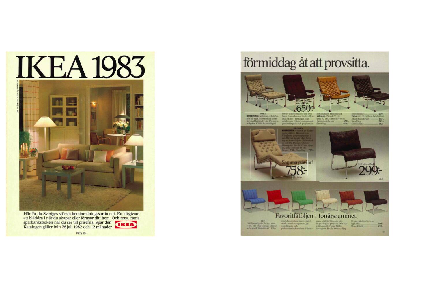Chaises longues en cuir noir patchwork suédoises modernes du milieu du siècle d'IKEA