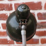 khaki green factory workshop lamp 50's