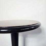 Side table in walnut and ebony wood in Art Deco style