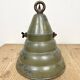 Green Industrial Aluminium Hanging Lamp, 1970s