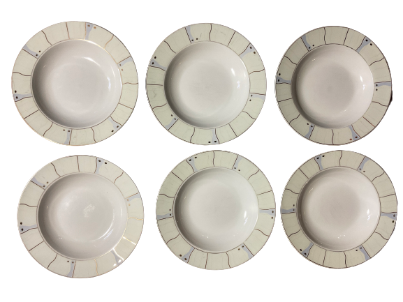 Lot de 6 Assiettes Creuses « Chriss G. Collection »