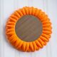 Orange vintage mirror