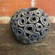 Vase Boule Céramique Noir Design Vintage #D654