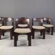 Vintage Brutalist Dining Chairs, Set of 6 - 1970s