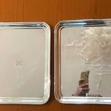 Christofle, 2 rectangular serving trays