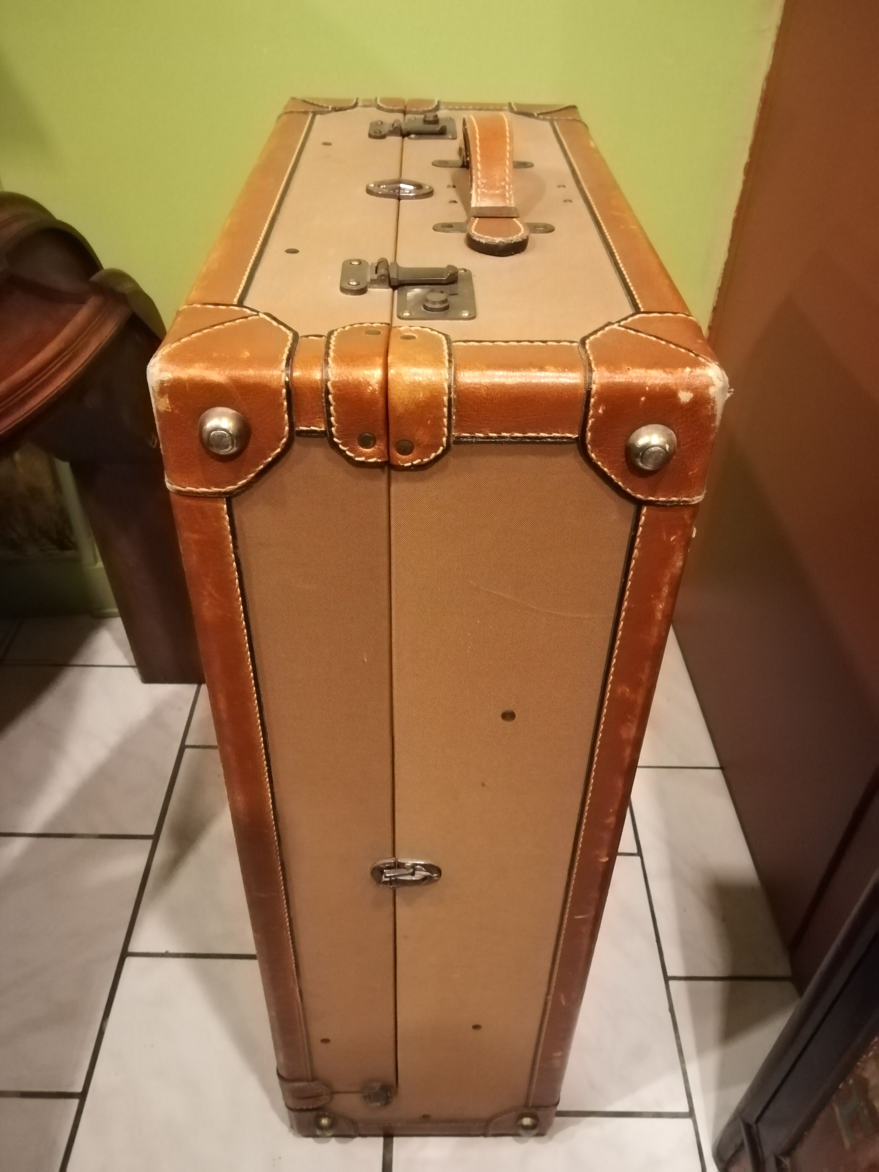 Old trunk of Lancel travel