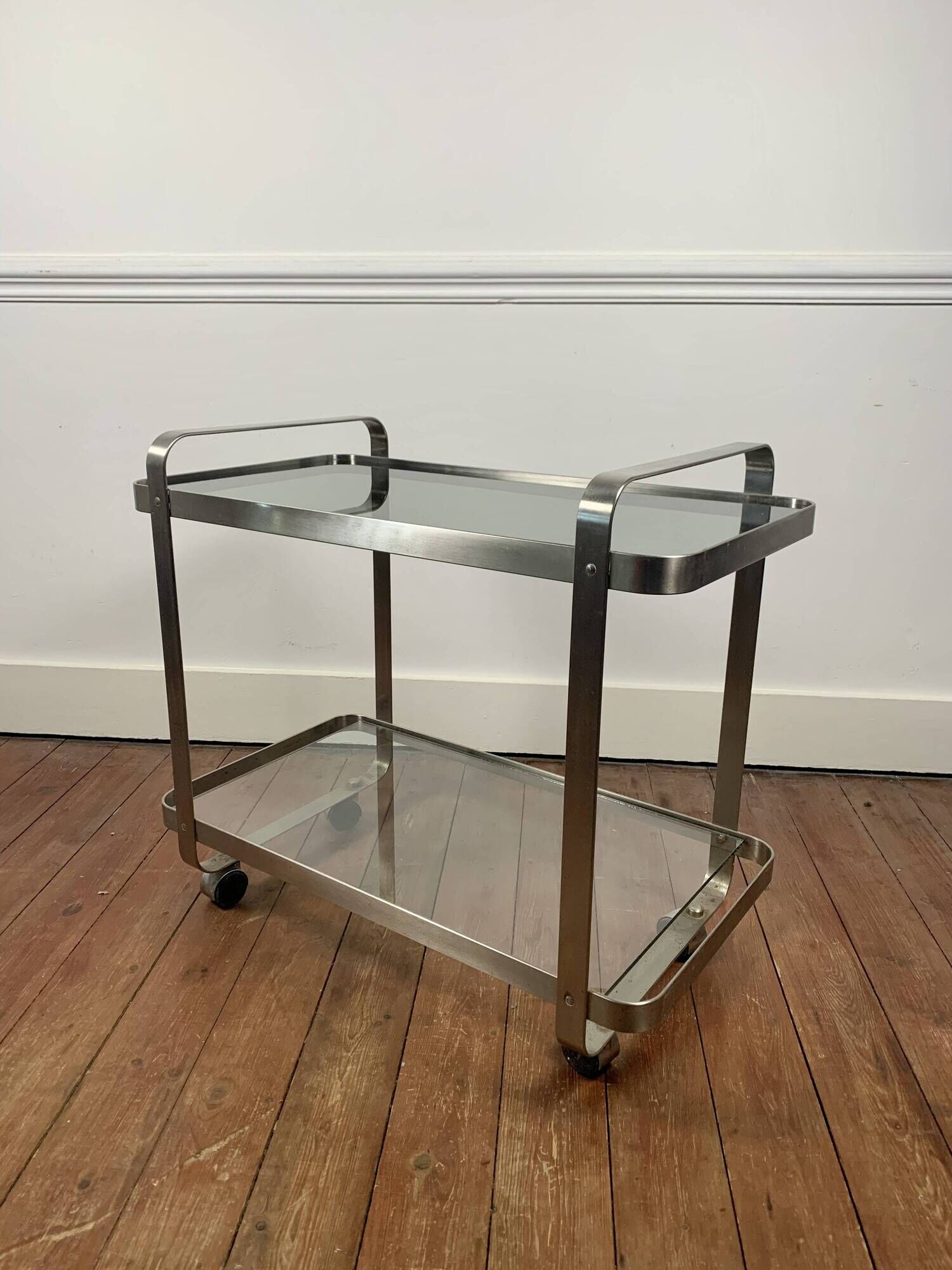 1960s-70s rolling trolley in the style of Martini & Rossi
