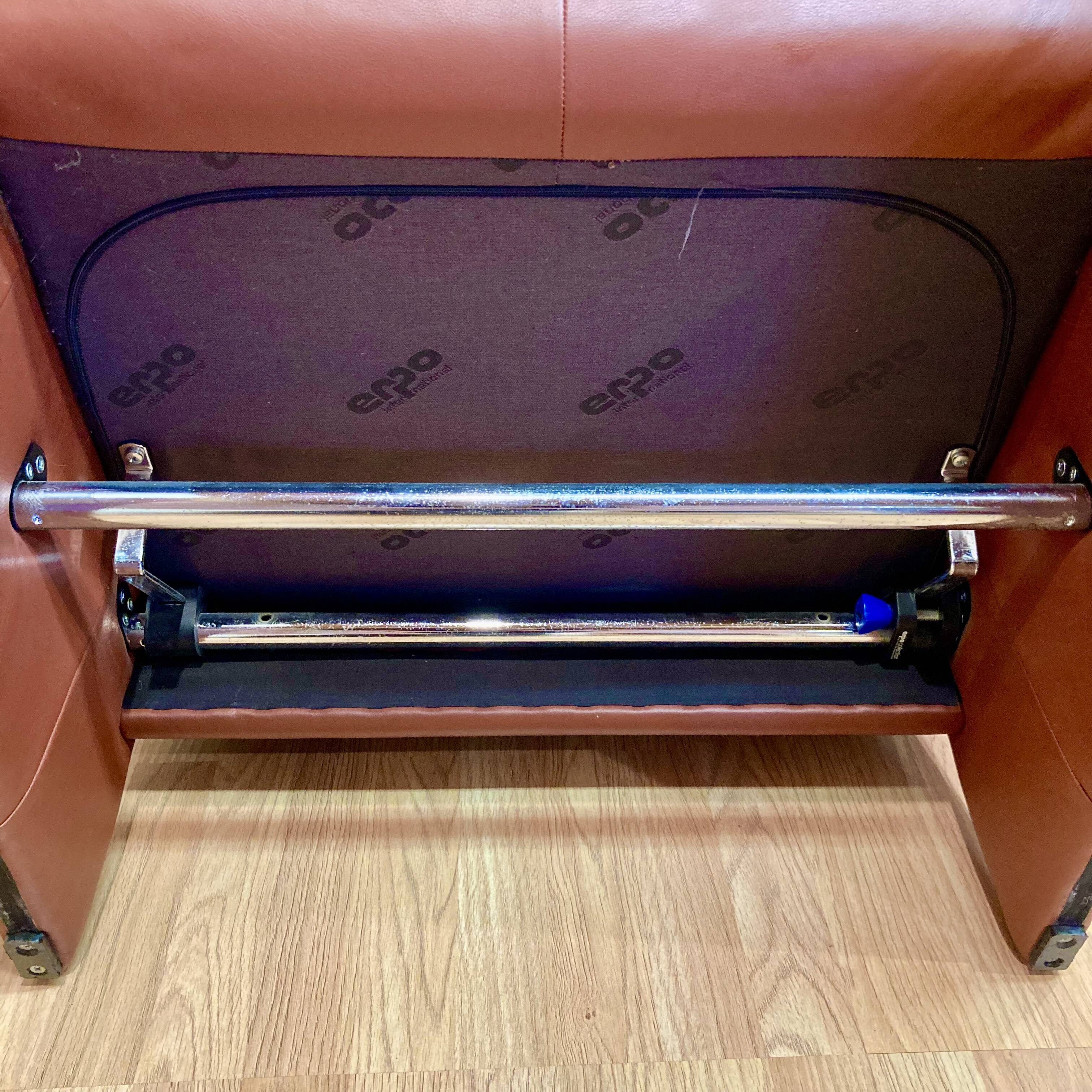 ADJUSTABLE LEATHER DESIGN ARMCHAIR "ERPO".