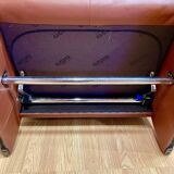 ADJUSTABLE LEATHER DESIGN ARMCHAIR "ERPO".