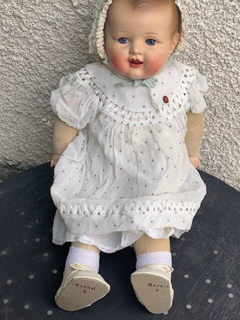 Raynal doll, baby, Marie Raphaëline circa 1952, collector