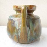 Stoneware vase with two handles