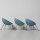 Set de 3 chaises Turtle Club by Matteo Thun pour Sedus