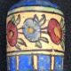 Turkey Iznik Nicaea silica ceramic bottle floral decoration 19th