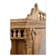Carved wooden wall display case