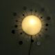 Applique "soleil" en métal chromé et verre dépoli années 80 90