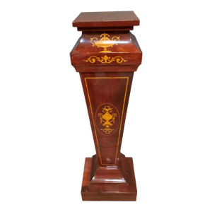 Console gaine en bois verni
