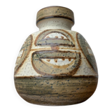 Danish vase from the mid-century pottery studio of Søholm, 1960s.