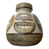 Danish vase from the mid-century pottery studio of Søholm, 1960s.