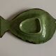 Small fish dish in glazed earthenware Dieulefit 1960