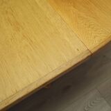 Ash round table, Danish design, 1960s, production: Denmark