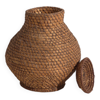 Antique Basket with Lid (c.1920) #1