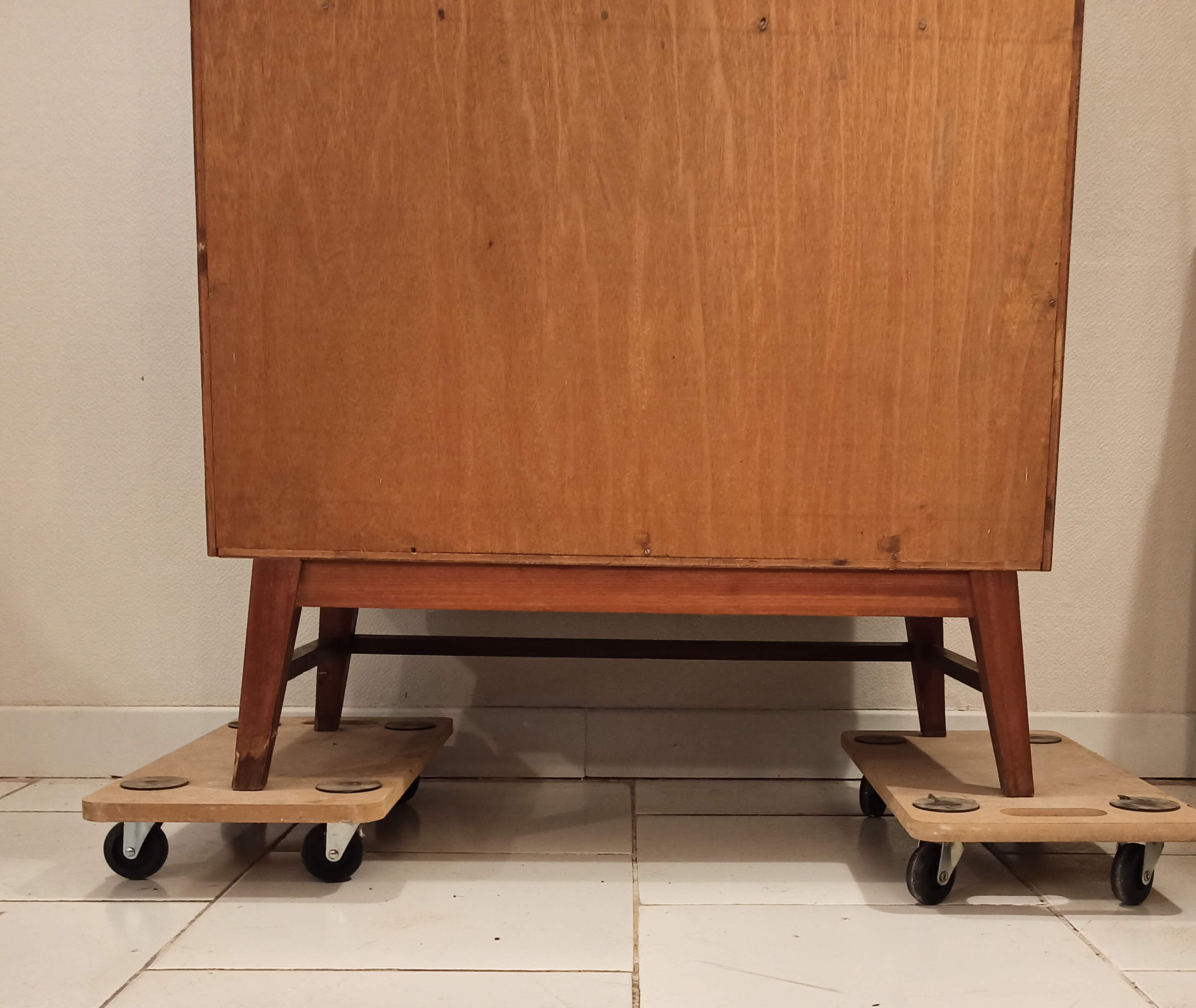 Vintage Secretary Scandinavian Style Sliding Doors