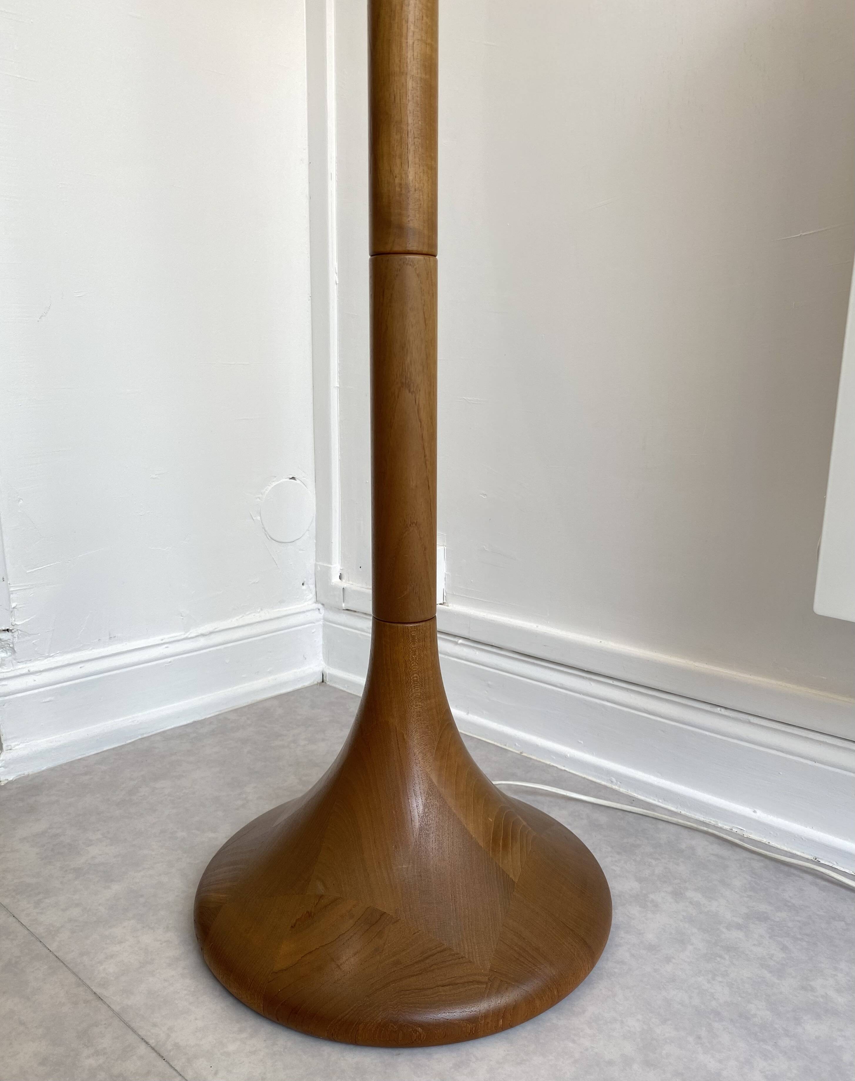 Dyrlund teak floor lamp, Denmark 1960s