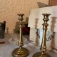 2 Bougeoirs en laiton