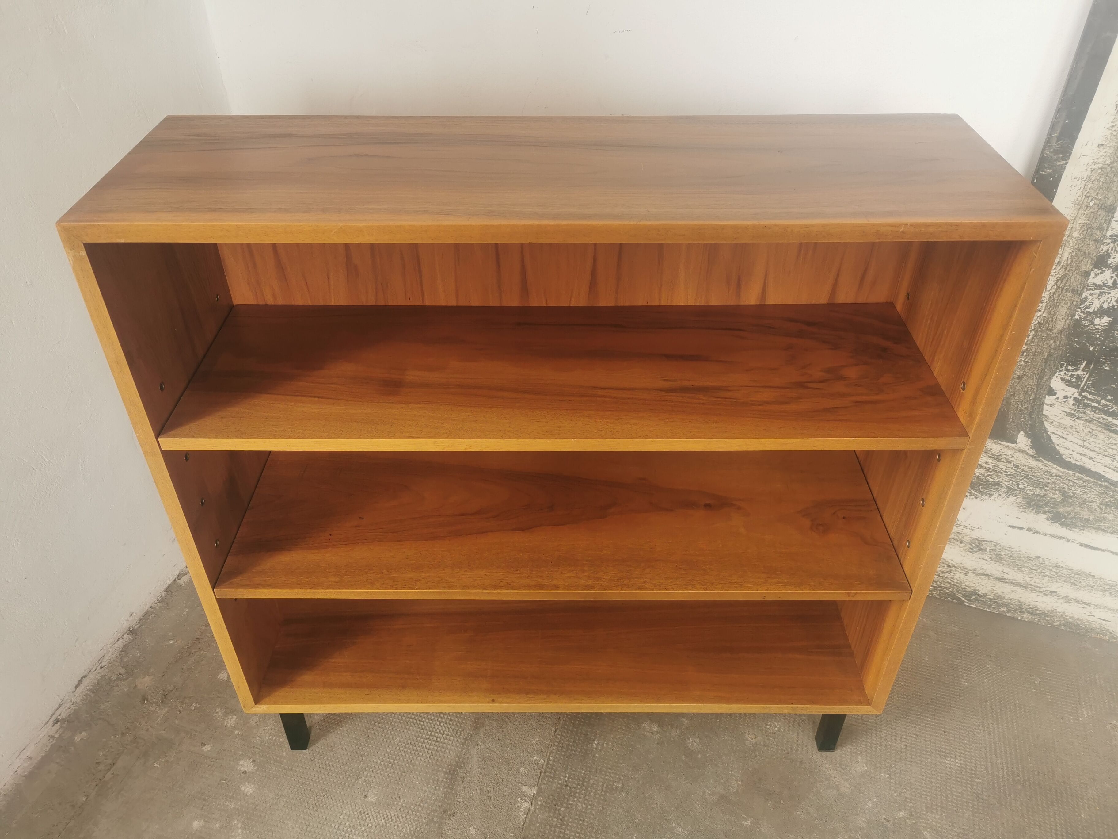 Vintage shelving walnut veneer