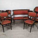 Kohn curved wood lounge
