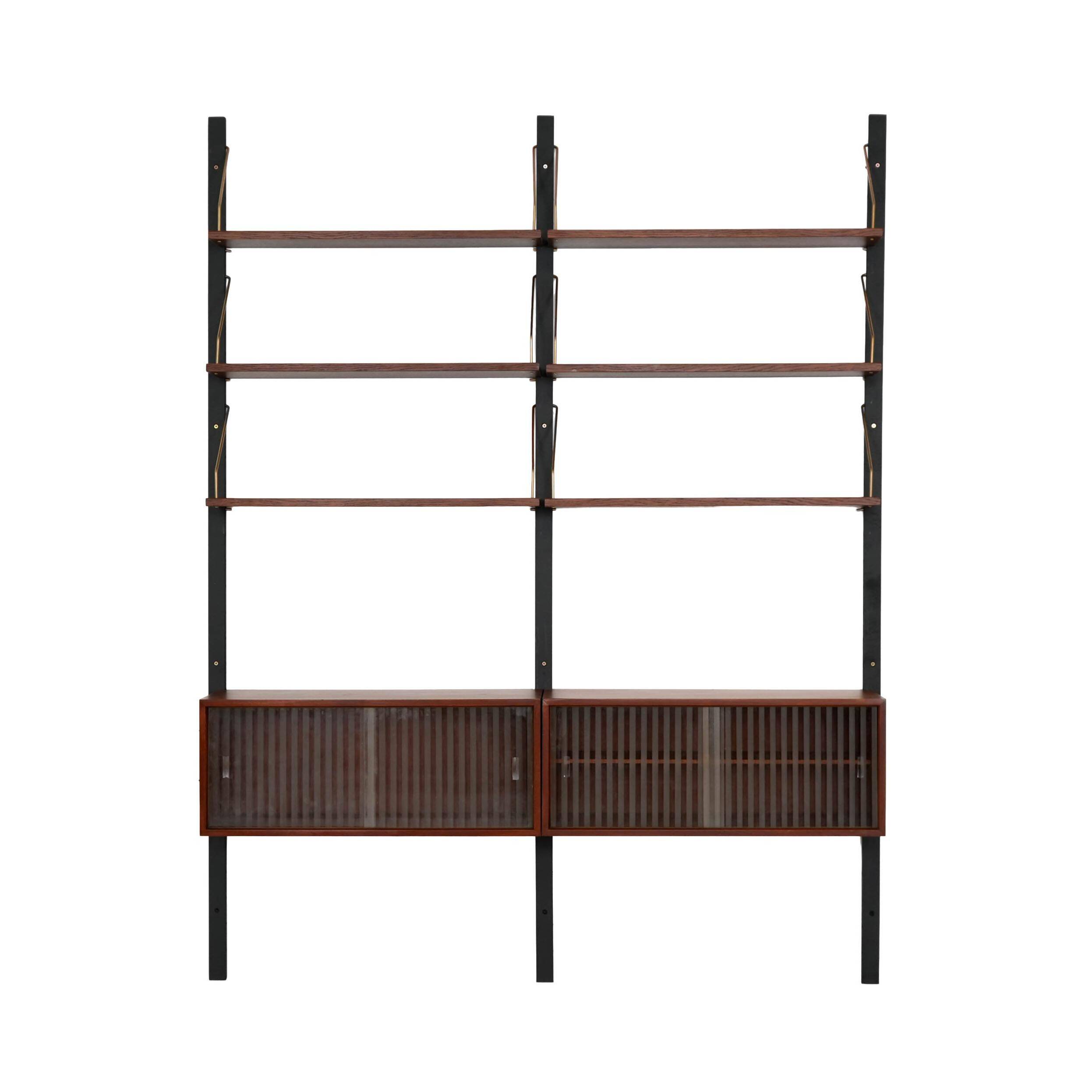 Teak shelving unit, Danish design, 1960s, made in Denmark