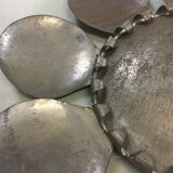 Vintage "flower" metal wall sconce, 1970