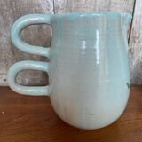 Pitcher la facoterie ceramic blei irise double handle vintage design