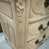Louis XIV style solid cherry chest of drawers