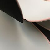 Black fabric flower and gold liseret hanging lamp