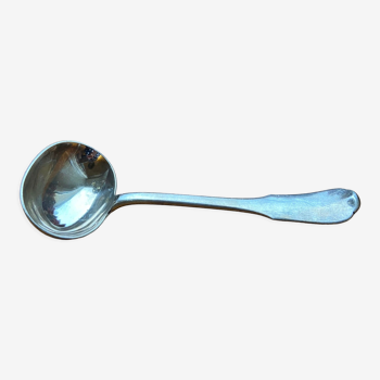 Solid silver sauce spoon