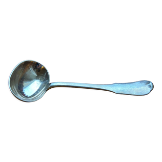 Solid silver sauce spoon