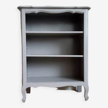 Bibus in gray lacquered solid wood.