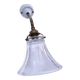Applique laiton porcelaine verre 1900