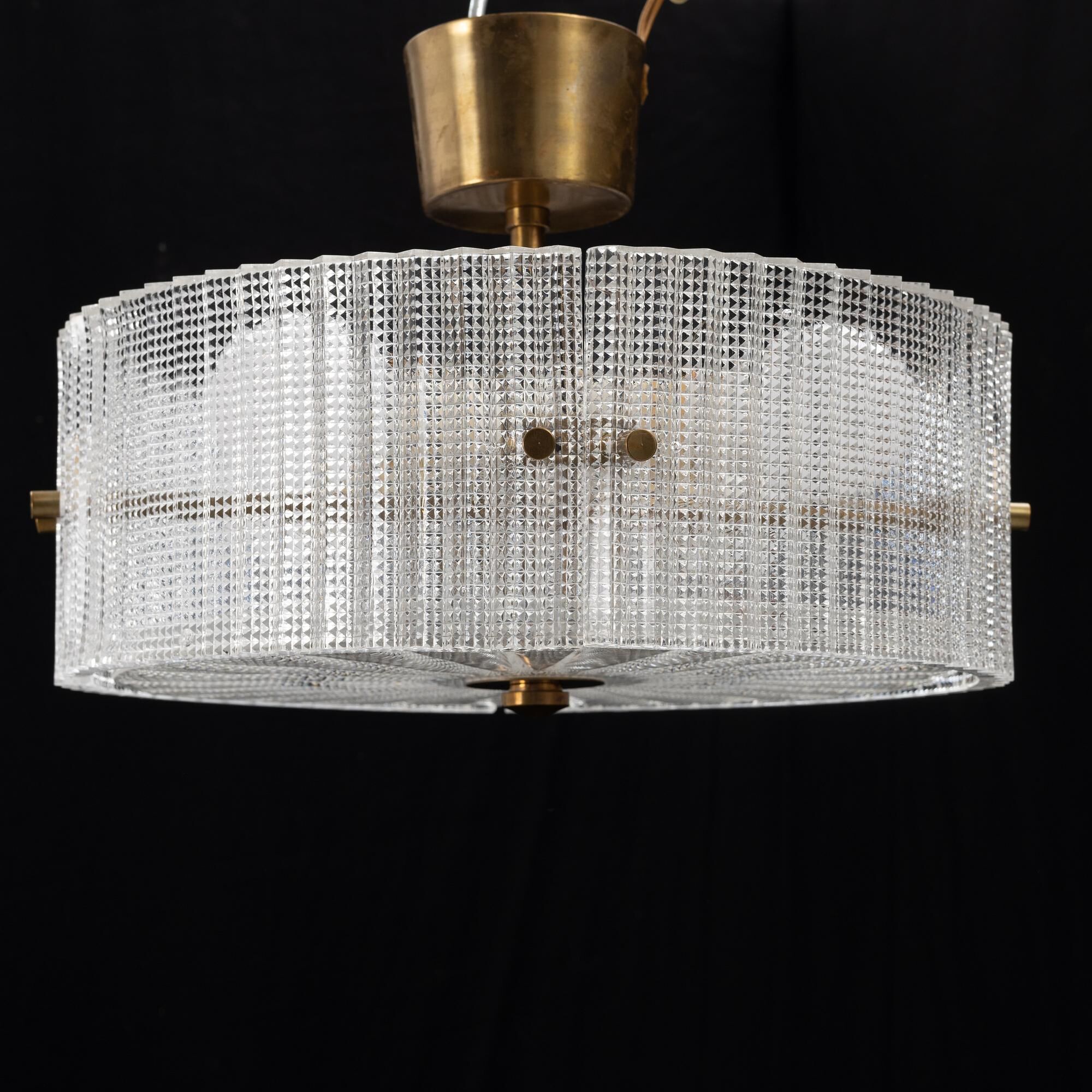 Cellar lamp by Carl Fagerlund for Orrefors, Sweden, 1960, labelled.
