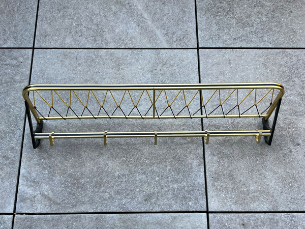 Porte-manteau façon porte-bagage de train l=79 cm