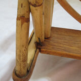 Magazine rack wicker of the 1960s