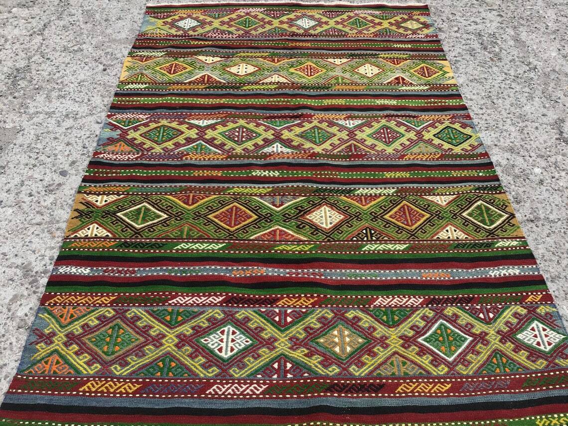 Area rugs 6x10, large rug, rug for kitchen, Anatolian rug, Kilim carpet