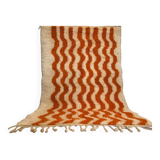 Traditional handmade Beni Ouraine rug, size 140 x 260 cm