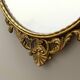 Oval wall mirror with Brass Frame and Ribbon, Italy