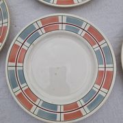 Lot De 8 Assiettes Plates Manufacture Salins